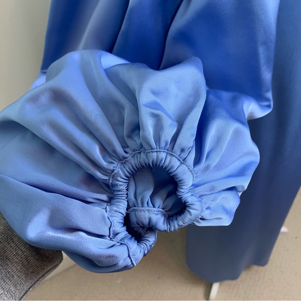 Significant Other Danika Satin Duchess Maxi Dress in Bluebell Size 4 - Picture 9 of 16